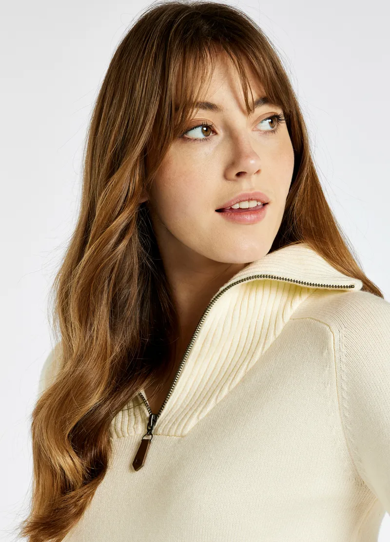 Dubarry Ladies Rosmead Jumper - Chalk-4